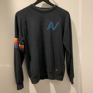 Charcoal aviator nation crewneck